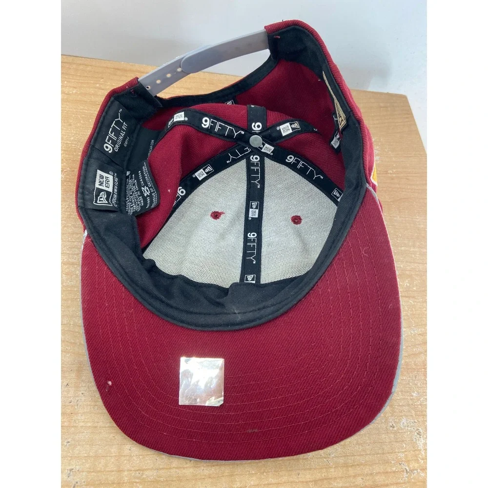 New Era 9FIFTY Cleveland Cavaliers NBA HWC Snapback Hat Mens Maroon Gray Cap